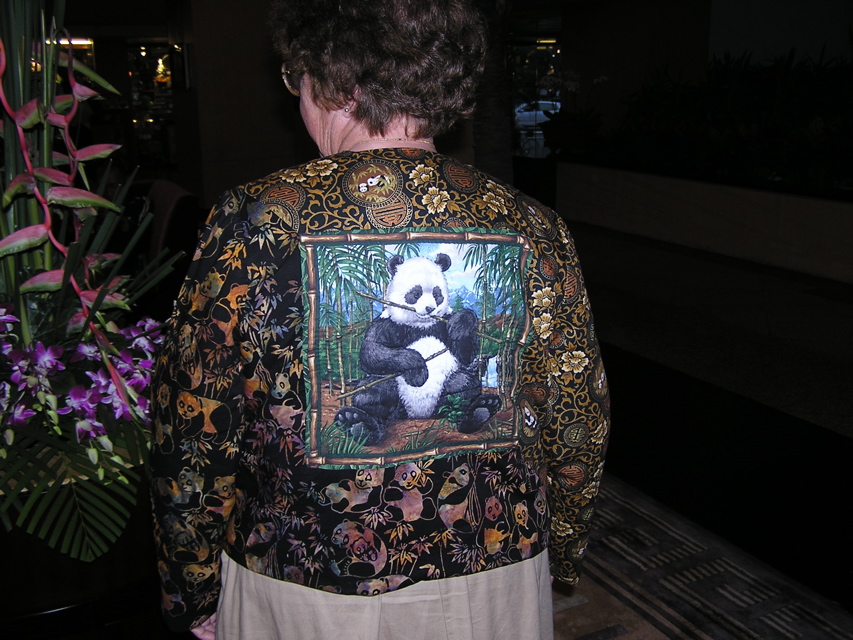Panda jacket back